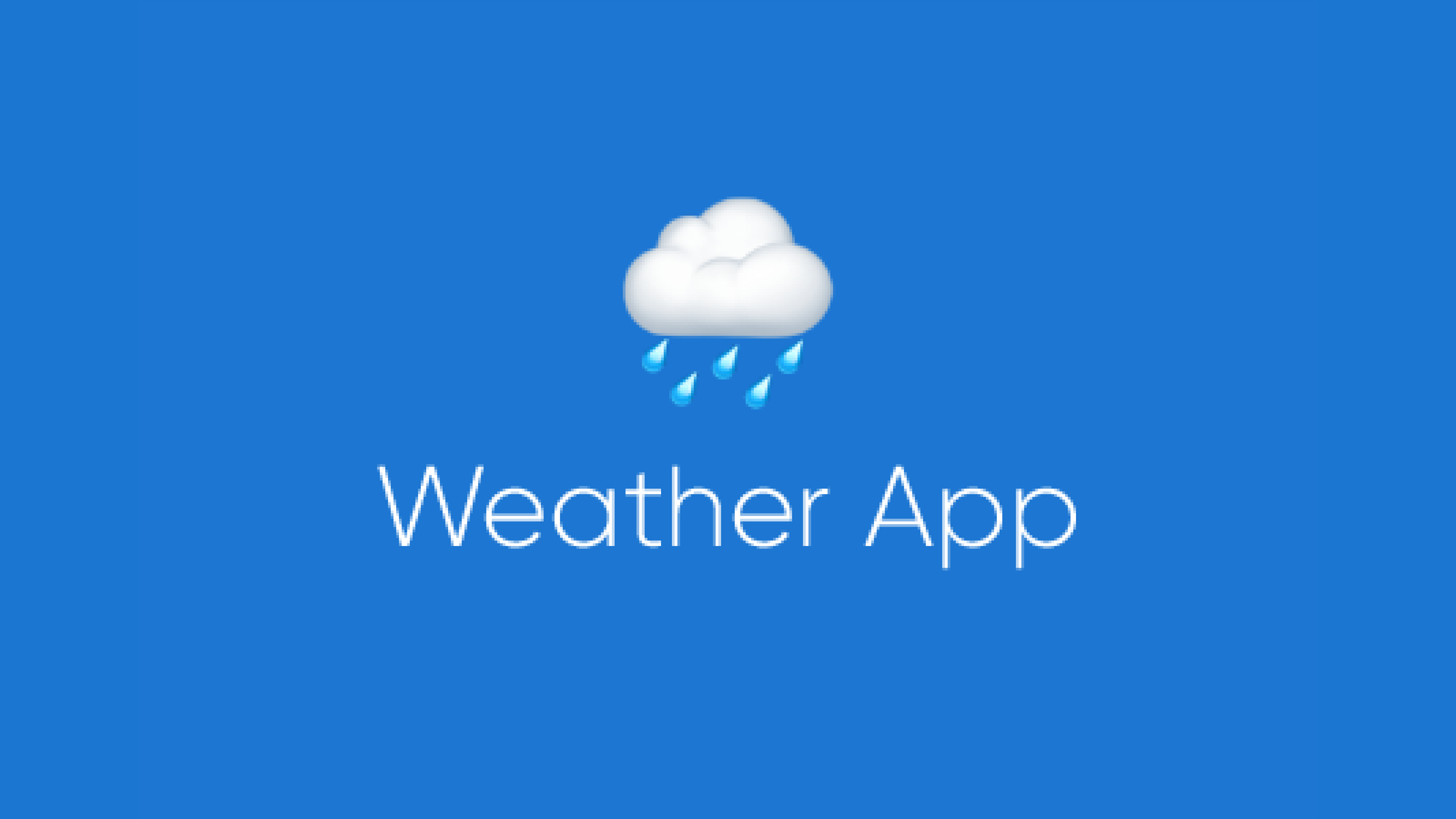 Weather app banner